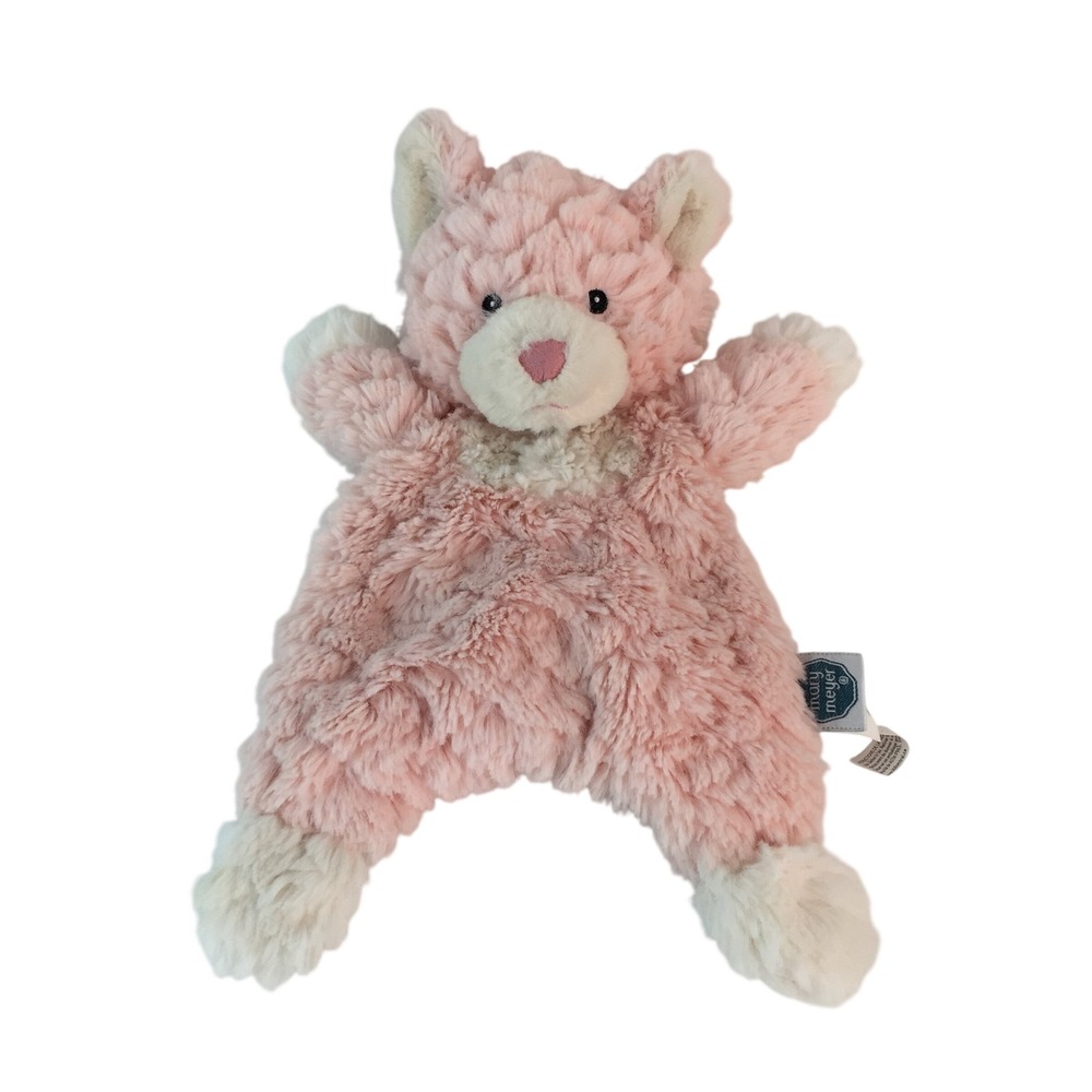 Mary Meyer Putty Kitty Cat Lovey 11in Pink Cream Textured Fur‎ Weighted 42641
